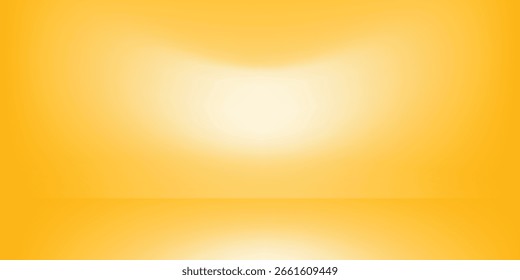 Colores suaves abstractos mágicos de fondo de estudio degradado amarillo brillante.