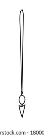 MAGIC AMULET ON A WHITE BACKGROUND IN VECTOR