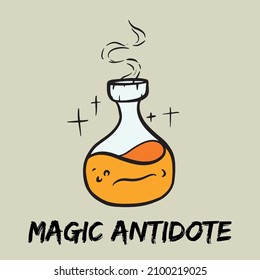 Magic Antidote Illustration For Halloween