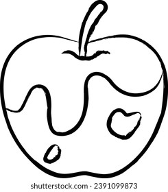 Magic Apple hand drawn vector illustrations