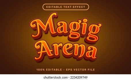 magic arena 3d text effect and editable text effect