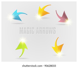 Magic arrow - vector design elements