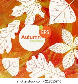 Magic Autumn Background.  Vector Illustration. Eps 10