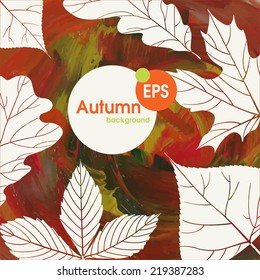 Magic Autumn Background.  Vector Illustration. Eps 10