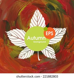 Magic Autumn Background.  Vector Illustration. Eps 10