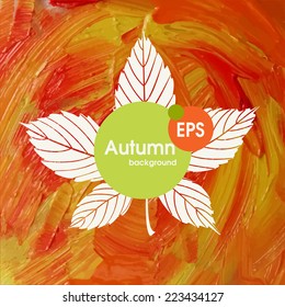 Magic Autumn Background.  Vector Illustration. Eps 10