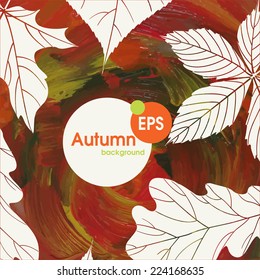 Magic Autumn Background.  Vector Illustration. Eps 10