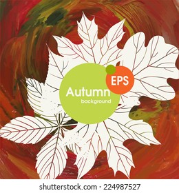 Magic Autumn Background.  Vector Illustration. Eps 10