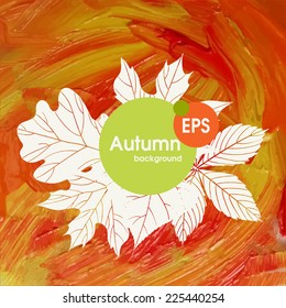 Magic Autumn Background.  Vector Illustration. Eps 10
