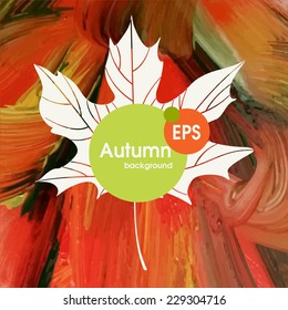 Magic Autumn Background.  Vector Illustration. Eps 10