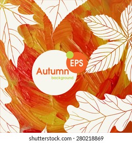 Magic Autumn Background.  Vector Illustration. Eps 10