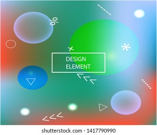 Magic backdrop from blurry patterns. EPS. Vector illustration space. Interesting splash and spreading spot. Green magic backdrop for use on modern electronic devices.