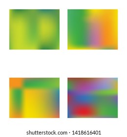 Magic backdrop from blurry patterns. EPS. Vector illustration design. Random splash and spreading spot. Green magic backdrop for use on modern electronic devices.