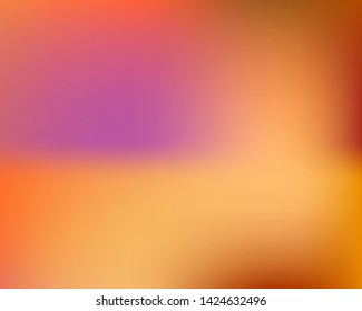 Magic backdrop from blurry patterns. Exclusive splash and spreading spot. EPS. Vector illustration flyer. Orange magic backdrop for use on modern electronic devices.