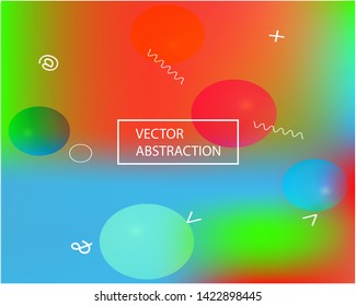 Magic backdrop from blurry patterns. Great splash and spreading spot. EPS. Vector illustration flyer. Blue magic backdrop for use on modern electronic devices.