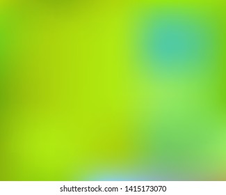 Magic backdrop from blurry patterns. Vector 3d art illustration cover. Nice splash and spreading spot. Green magic backdrop for use on modern electronic devices.