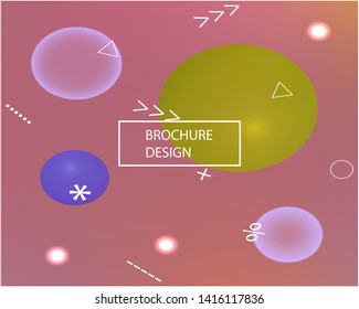 Magic backdrop from blurry patterns. Vector illustration layout. Graceful splash and spreading spot. Pink magic backdrop for use on modern electronic devices.