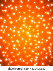 Magic background with christmas lights, vector illustration