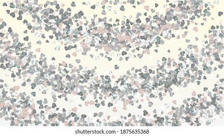 Magic Background with Confetti of Glitter Particles. St. Valentine Day. Birthday pattern. Light Spots. Explosion of Confetti. Glitter Vector Illustration. Design for Poster.