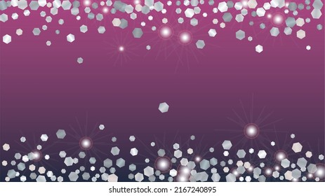 Magic Background with Confetti of Glitter Particles. Sparkle Lights Texture. New Year pattern. Light Spots. Star Dust. Explosion of Confetti. Design for Invitation.