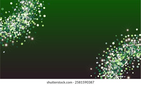 Magic Background with Confetti of Glitter Particles. Sparkle Lights Texture. Anniversary pattern. Light Spots. Star Dust. Explosion of Confetti. Design for Template.