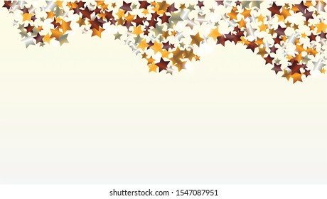 Magic Background with Confetti of Glitter Star Particles. Sparkle Lights Texture. Party pattern. Light Spots. Star Dust. Christmass Design. Explosion of Confetti. Design for Cover.