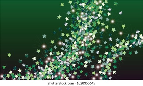 Magic Background with Confetti of Glitter Star Particles. Sparkle Lights Texture. Anniversary pattern. Light Spots. Star Dust. Christmass Design. Explosion of Confetti. Design for Magazine.