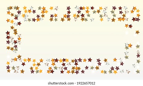 Magic Background with Confetti of Glitter Star Particles. Sparkle Lights Texture. Birthday pattern. Light Spots. Star Dust. Christmass Design. Explosion of Confetti. Design for Banner.
