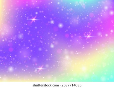 Magic Background. Pink Fairy Gradient. Girl Invitation. Fairytale Galaxy Mesh. Purple Fantasy Pattern. Blue Pastel Hologram. Unicorn Backdrop. Cute Magic Background.