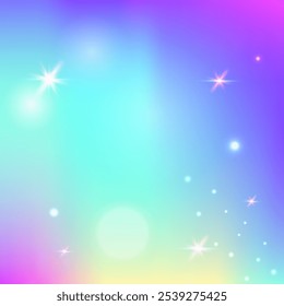 Magic Background. Purple Unicorn Pattern. Girl Hologram. Iridescent Cosmic Mesh. Pink Blurred Gradient. Blue Galaxy Invitation. Rainbow Glitter. Stars Magic Background.