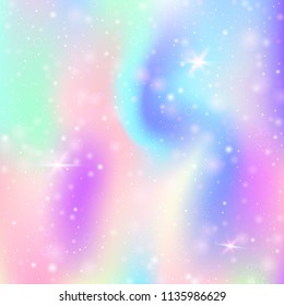 Unicorn Background Rainbow Mesh Multicolor Universe Stock Vector ...