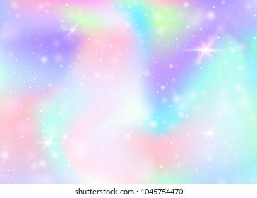 Unicorn Background Rainbow Mesh Stock Vector (Royalty Free) 1032975148 ...