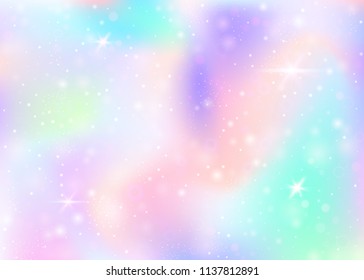 Unicorn Background Rainbow Mesh Stock Vector (Royalty Free) 1032975148 ...