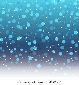 Magic background with snow and sparkles, vector illustration