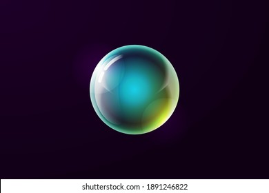 Magic ball background vector color