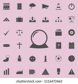 magic ball icon. Detailed set of  Minimalistic  icons. Premium quality graphic design sign. One of the collection icons for websites, web design, mobile app on colored background