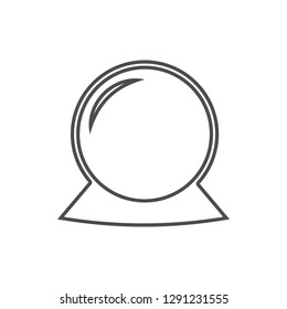 magic ball icon. Element of cyber security for mobile concept and web apps icon. Thin line icon for website design and development, app development