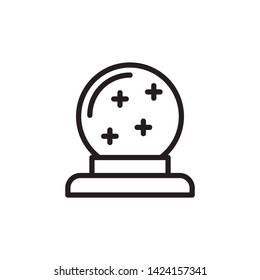 magic ball icon, logo design