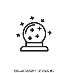 magic ball icon, logo design