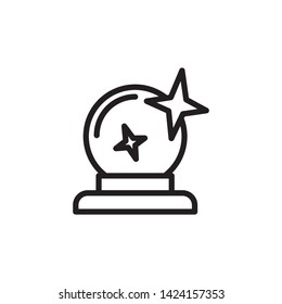 magic ball icon, logo design