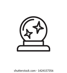 magic ball icon, logo design