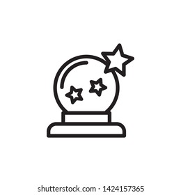 magic ball icon, logo design