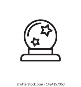magic ball icon, logo design
