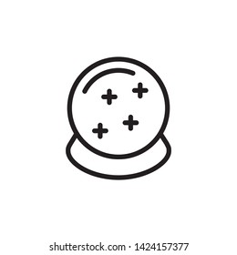 magic ball icon, logo design