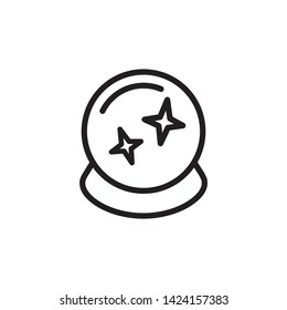 magic ball icon, logo design