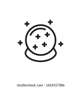 magic ball icon, logo design