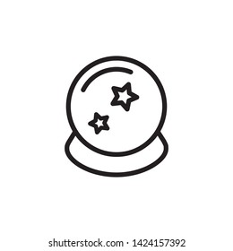 magic ball icon, logo design