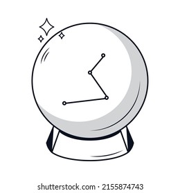 icono de bola mágica en fondo blanco