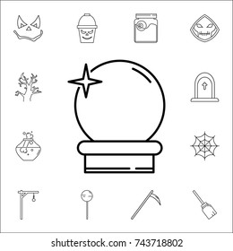 Magic ball icon. Set of Halloween icons
