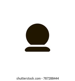 magic ball icon. sign design